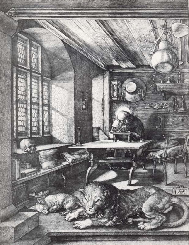 St.Jerome in his study, Albrecht Durer